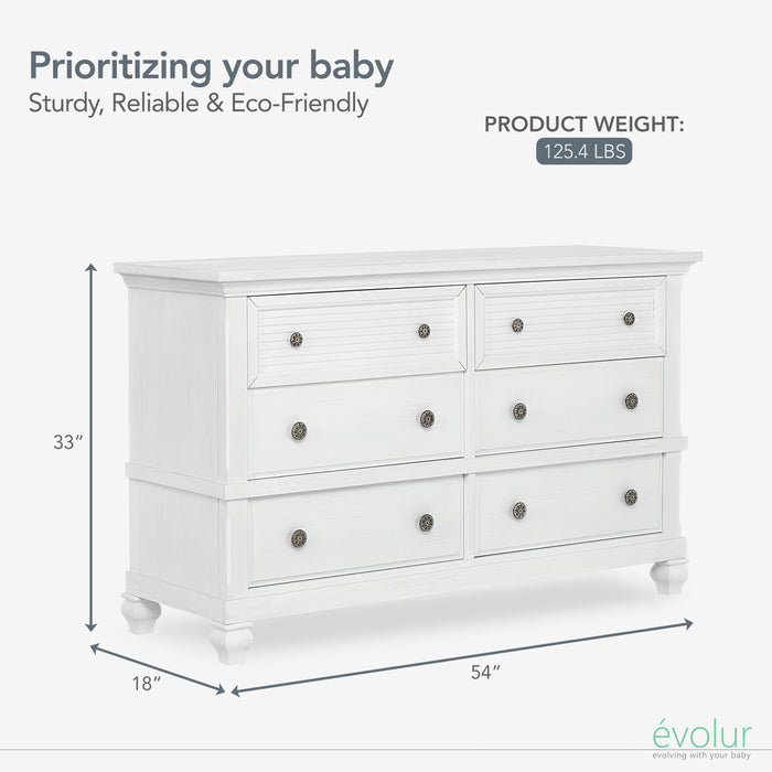 Evolur Signature Cape May Double Dresser