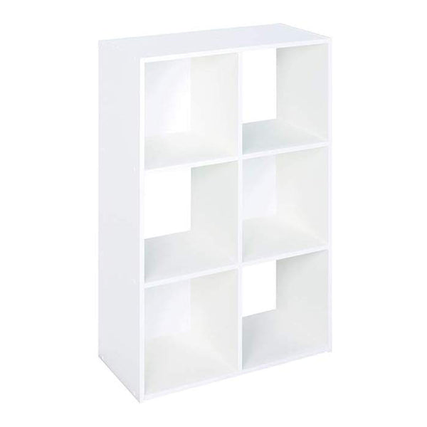 Closetmaid Decorative Home Stackable 6 Cube Cubeicals Organizer Storage, White