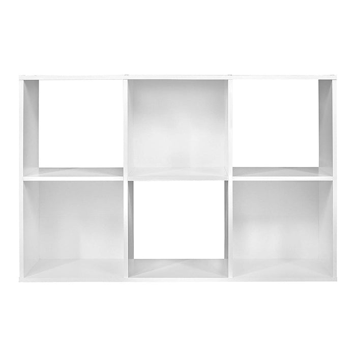 Closetmaid Decorative Home Stackable 6 Cube Cubeicals Organizer Storage, White