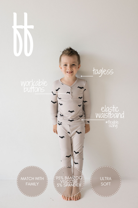 forever french baby Bamboo Two Piece Pajamas | It's Bats!