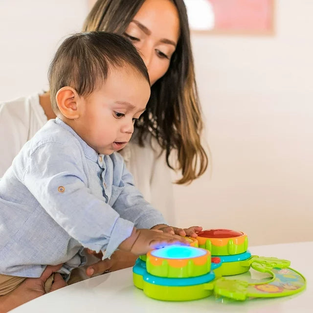Bright Starts Safari Beats Musical Drum Toy with Lights