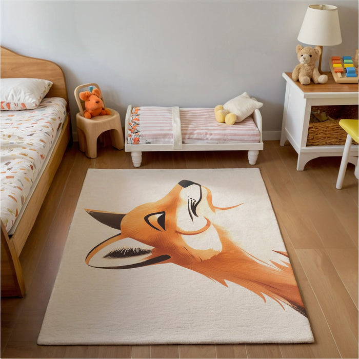 TeepeeJoy Kids and Nursery Fox Rug - Foxy Smirk