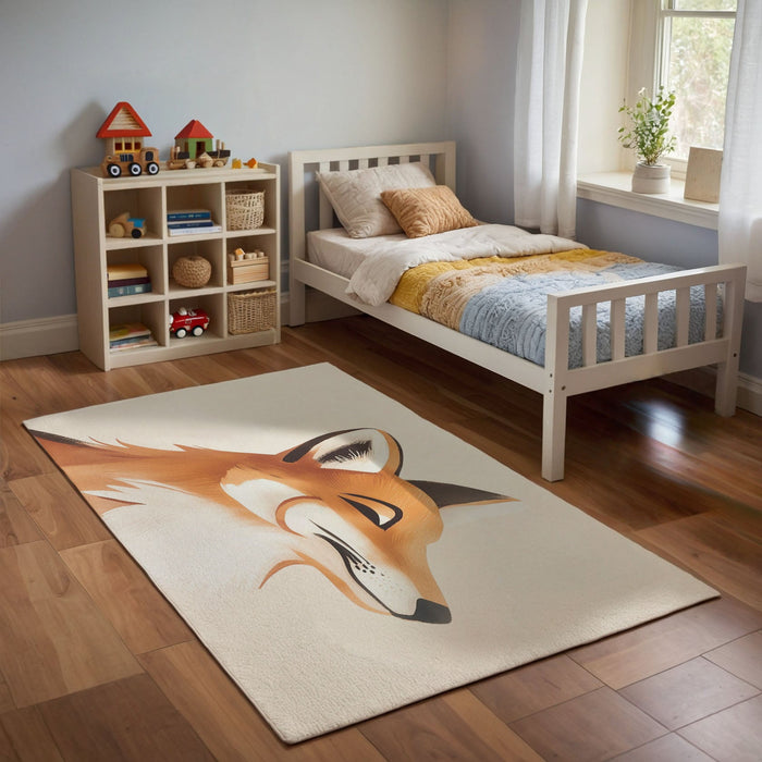 TeepeeJoy Kids and Nursery Fox Rug - Foxy Smirk