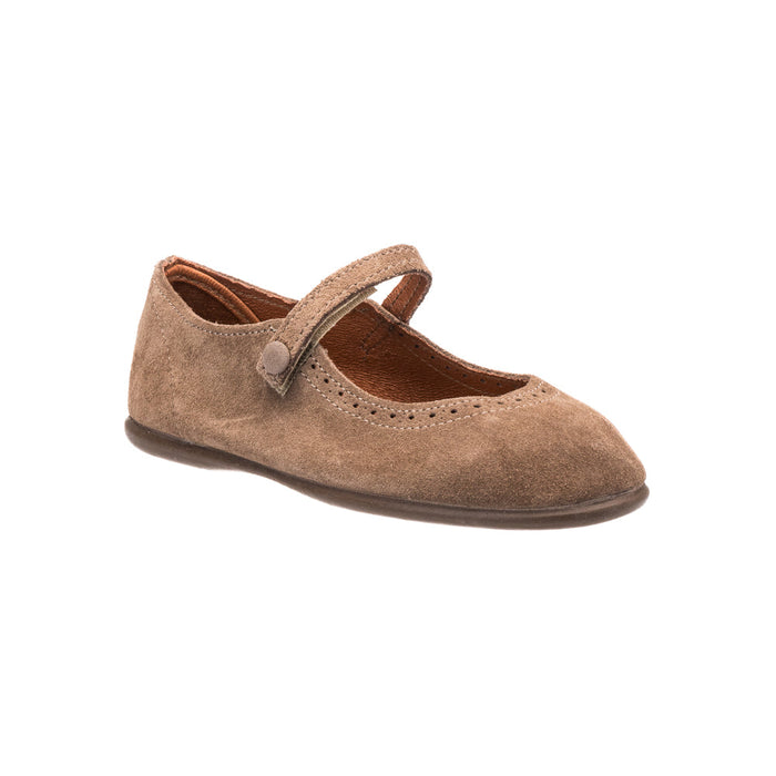 Elephantito Suede Mary Jane Beige