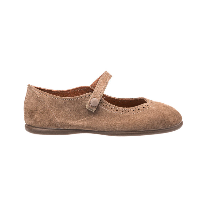 Elephantito Suede Mary Jane Beige