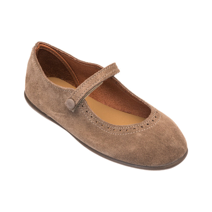 Elephantito Suede Mary Jane Beige