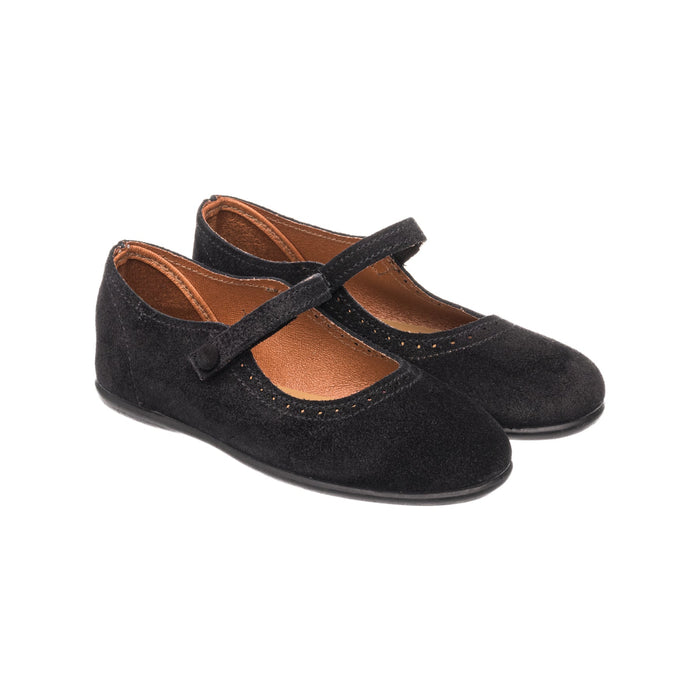 Elephantito Suede Mary Jane Black