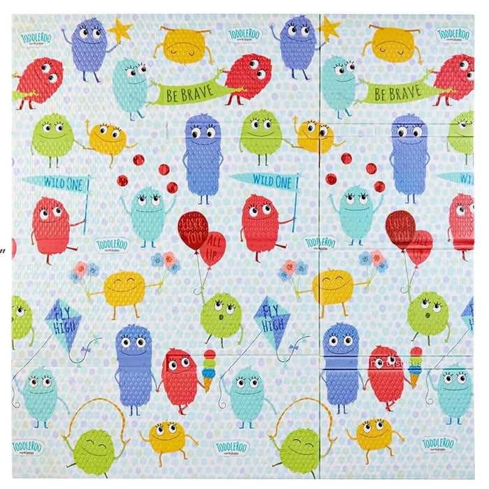 Toddleroo Foldable Friends Padded Play Mat  71" x 71"