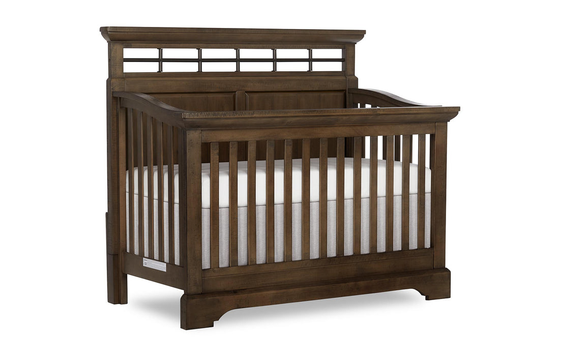 Evolur Empire 5-In 1 Convertible Crib with Metal Elements