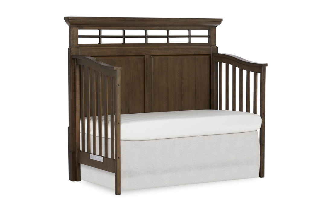 Evolur Empire 5-In 1 Convertible Crib with Metal Elements