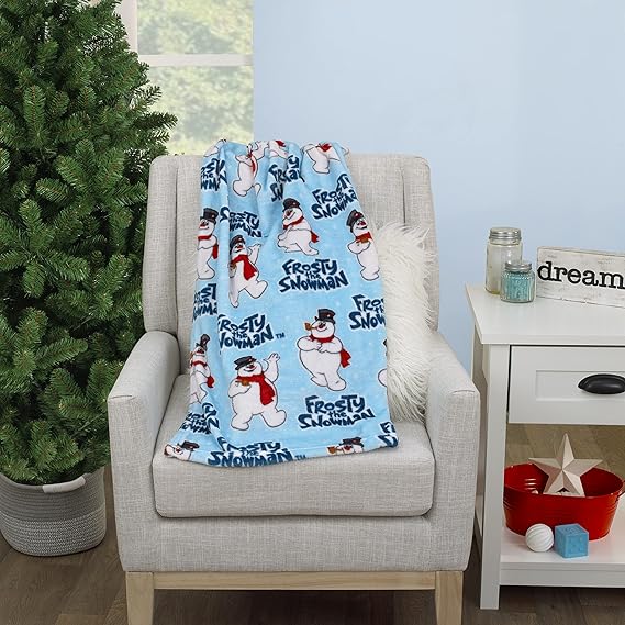 Warner Brothers Frosty The Snowman Holiday Baby Blanket