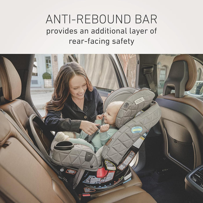 Graco® Premier 4Ever® DLX Extend2Fit® SnugLock® 4-in-1 Car Seat Featuring Anti-Rebound Bar