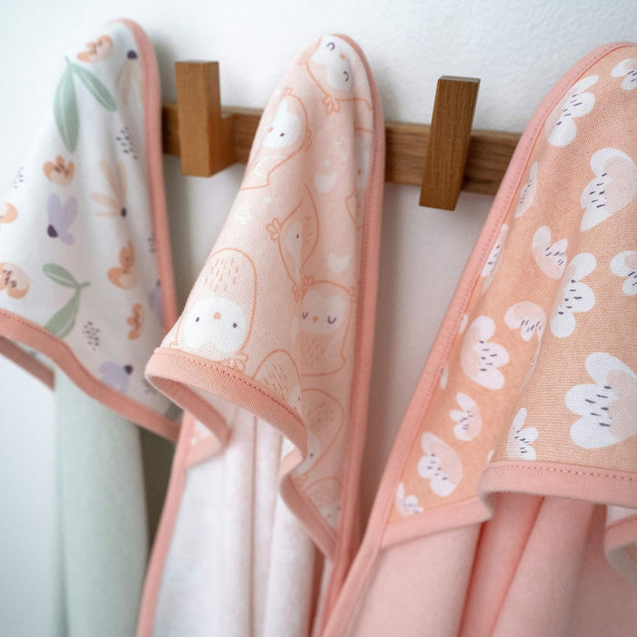 Ingenuity Clean & Cuddly 3-Pack Hooded Bath Towels - Edi & Clean & Cuddly 6-Pack Terry Washcloth Set