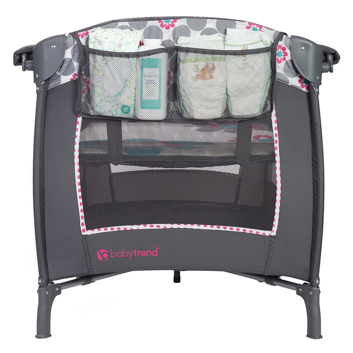 Baby Trend Lil Snooze Deluxe 2 Nursery Center with Changing Table, Daisy Dots
