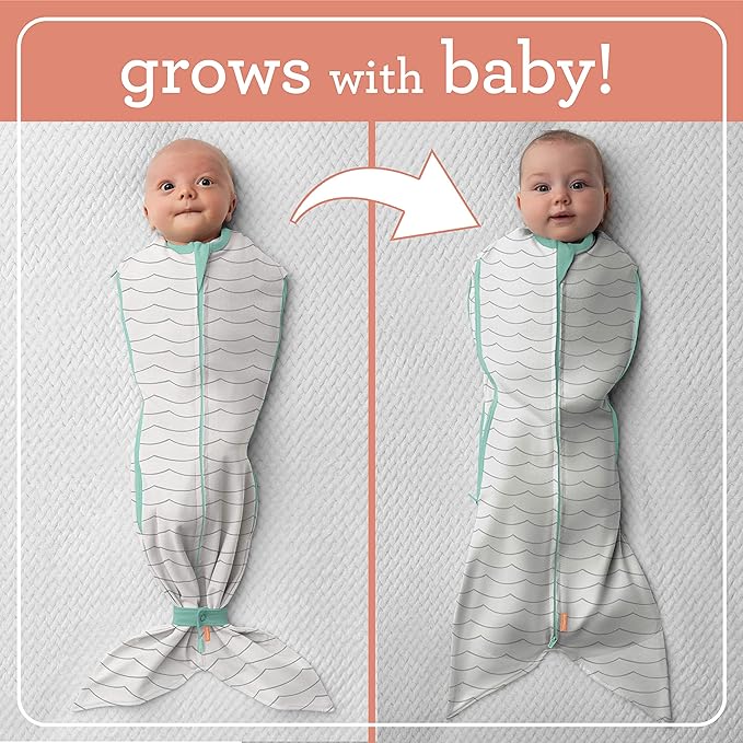 SwaddleMe Room to Grow Pod, Teal Waves