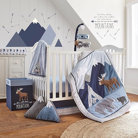 Levtex Baby Trail Mix Moose Playmat - Brown and Cream