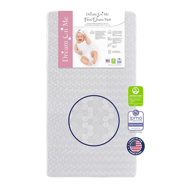 Dream On Me Honeycomb Orthopedic Firm Fiber Standard Crib Mattress