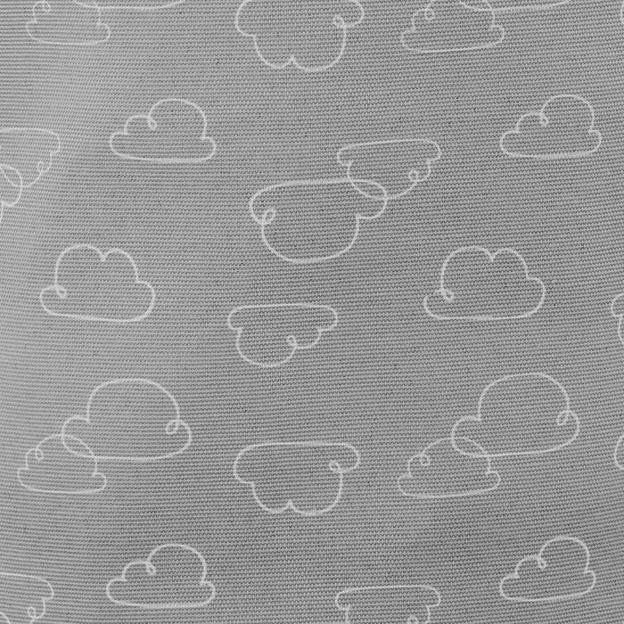 Closet Complete Outlined Clouds Round Hamper