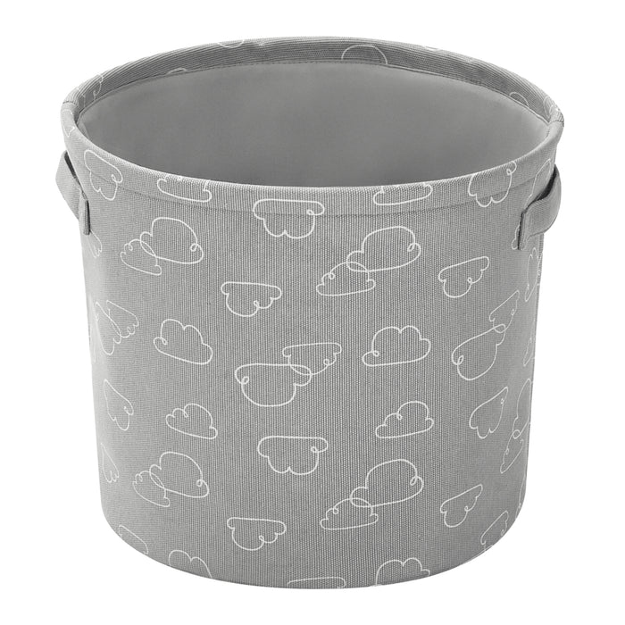Closet Complete Outlined Clouds Round Storage Bin