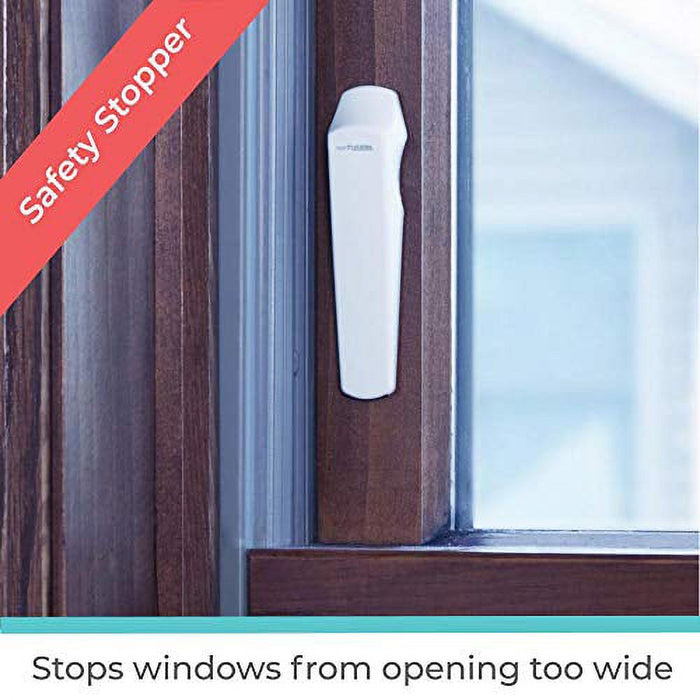 Toddleroo Sliding Window & Door Wedge Locks 4-Pack White