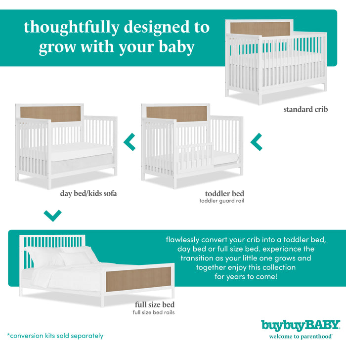 buybuy BABY by Evolur Byron 5-in-1 Convertible Crib