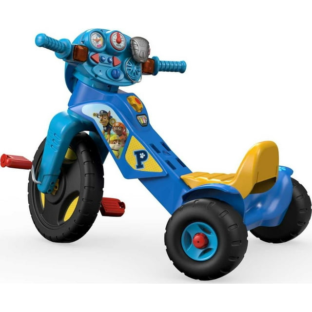 Fisher-Price PAW Patrol Lights & Sounds Trike Push & Pedal Ride-On Toddler Tricycle