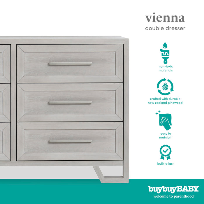 buybuy BABY by Evolur Vienna Double Dresser in Sunbleached