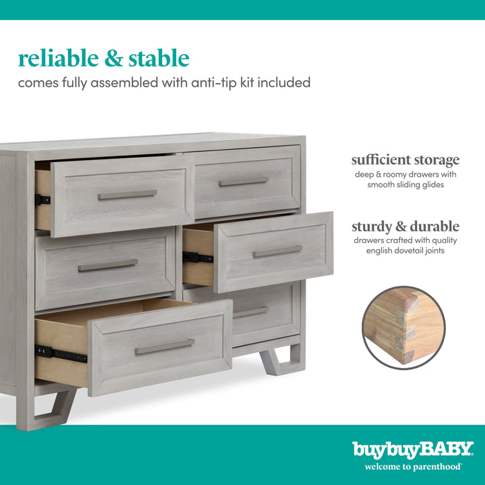 buybuy BABY by Evolur Vienna Double Dresser in Sunbleached