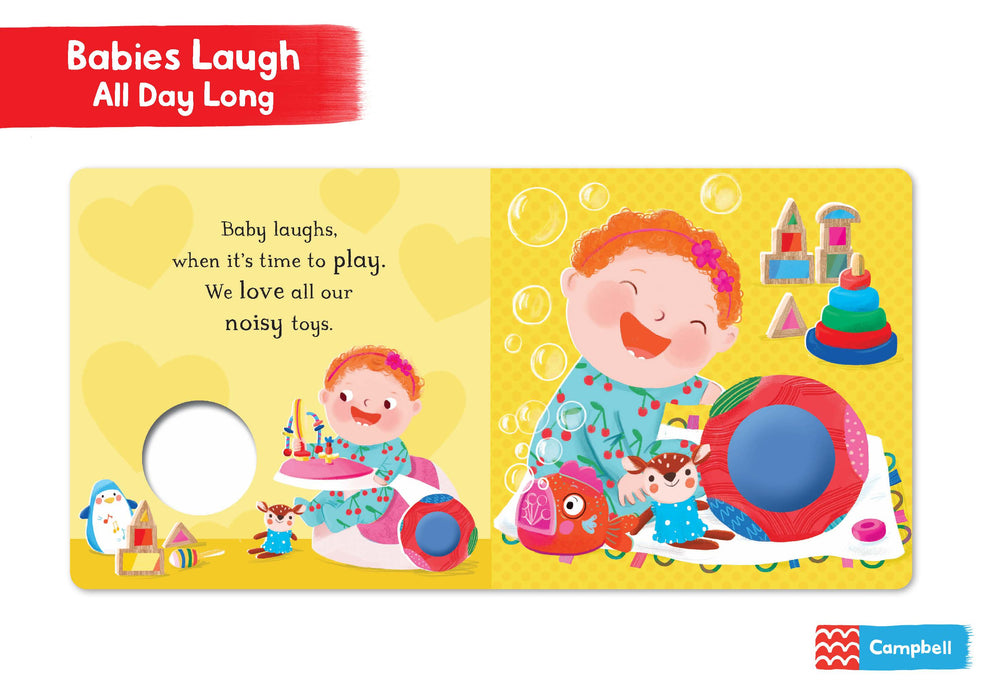 Campbell Books Babies Laugh All Day Long: With Big Squeaker Button to Press