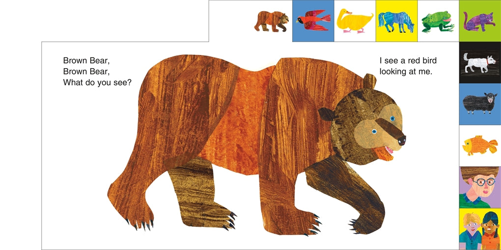 Eric Carle Lift-the-Tab: Brown Bear, Brown Bear, What Do You See? 50th Anniversary Edition