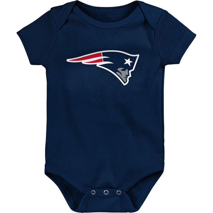 NFL New England Patriots 'Born 2 Be' 3-Pack Bodysuit Set