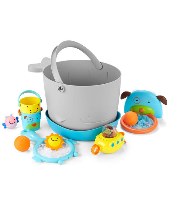 Skip*Hop MOBY Fun-Filled Bath Toy Bucket Gift Set