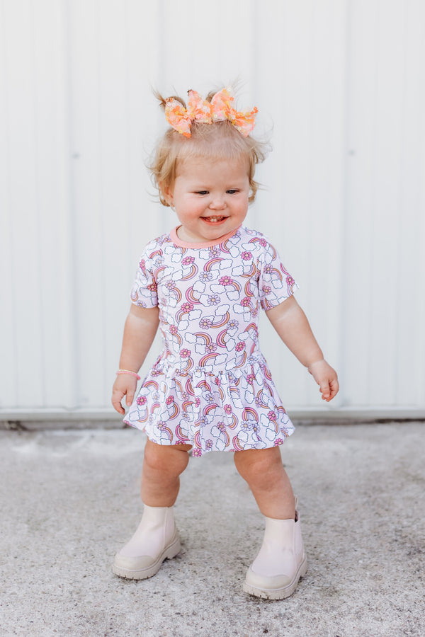 Dream Big Little Co HAPPY DREAMS DREAM BODYSUIT DRESS