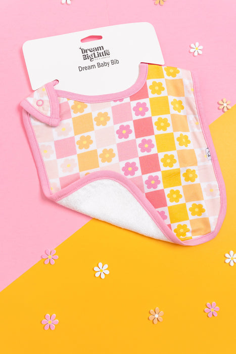 Dream Big Little Co SUMMER SUNSET CHECKERS DREAM BABY BIB