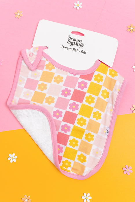 Dream Big Little Co SUMMER SUNSET CHECKERS DREAM BABY BIB