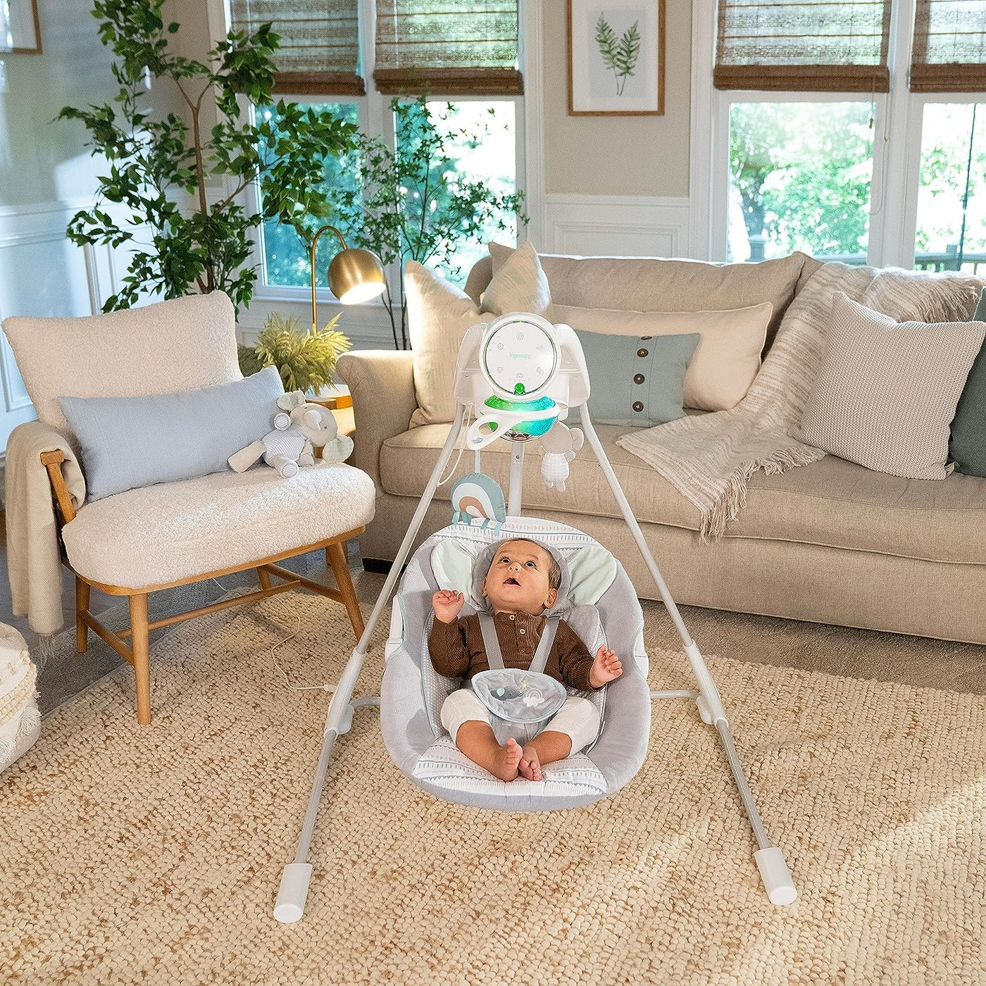 Ingenuity InLighten 5-Speed Baby Swing — buybuy BABY