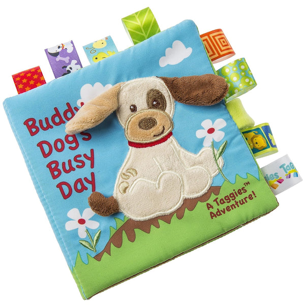 Mary Meyer Taggies Touch & Feel Soft Cloth Book Buddy Dog