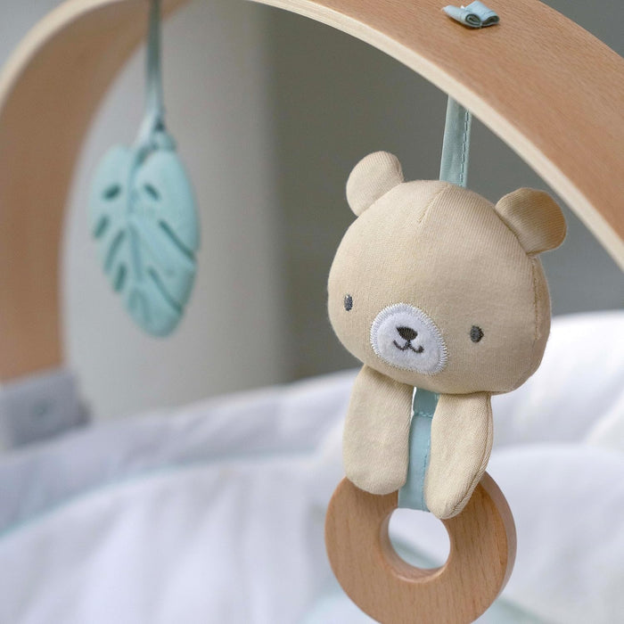 Ingenuity Cozy Spot Soothing Baby Bouncer with Wooden-Toy Arch