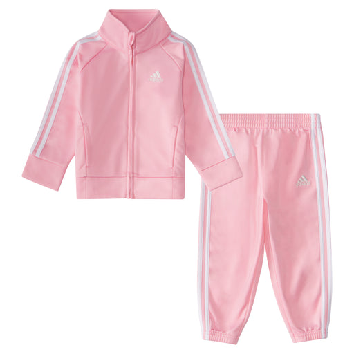 Adidas Girls Tricot Track Suit 2 Piece Set in Pink