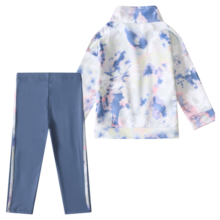 Adidas All Over Print Tricot Jacket and Legging Set