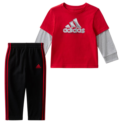 Adidas Scarlet Layered Tee and Pant Set