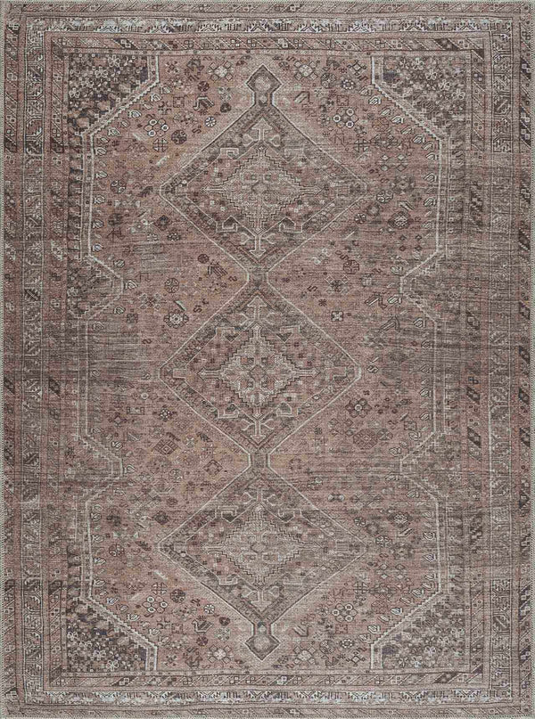 Hauteloom Barny Brown Washable Rug