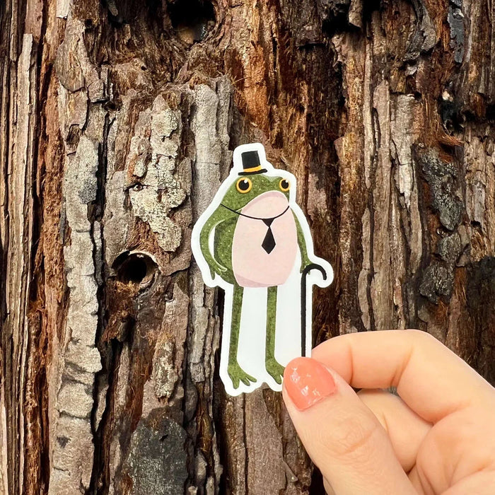 Stick With Finn Fancy Frogson Frog Sticker