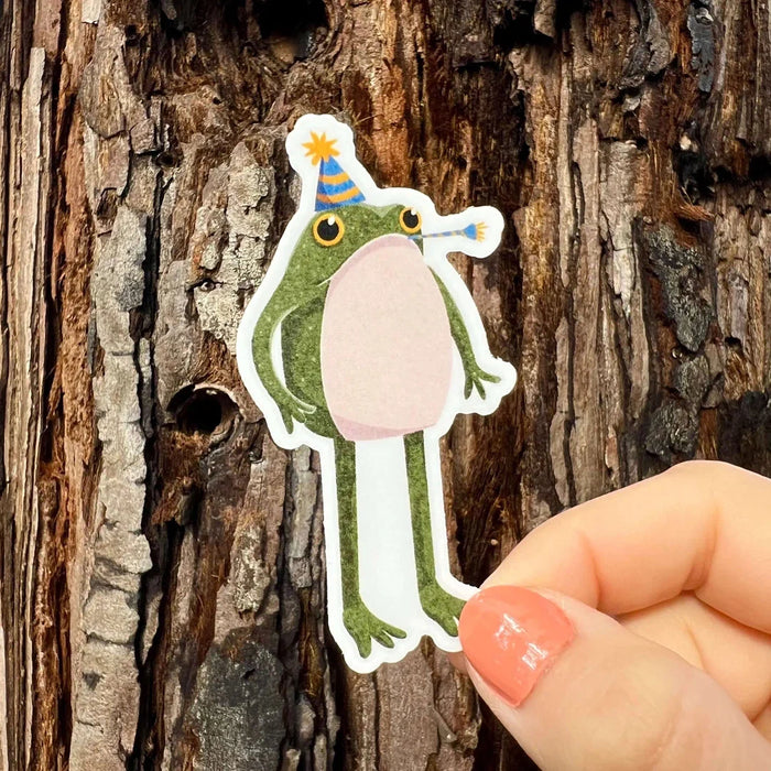 Stick With Finn Party Frogson Frog Sticker