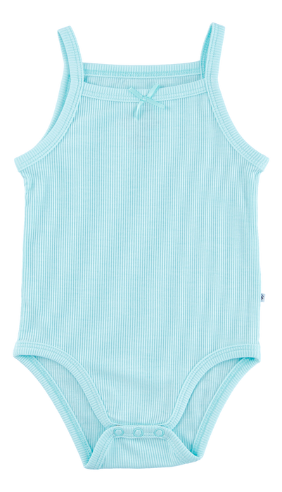 Birdie Bean aqua ribbed bodysuit tank