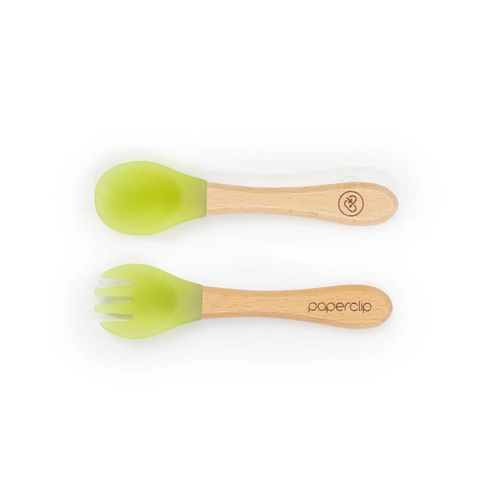 Paperclip Color Changing Spork & Spoon Set