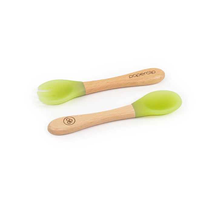 Paperclip Color Changing Spork & Spoon Set