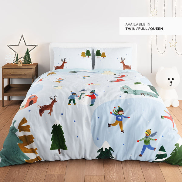 Rookie Humans Snowy Day Duvet & Pillowcase