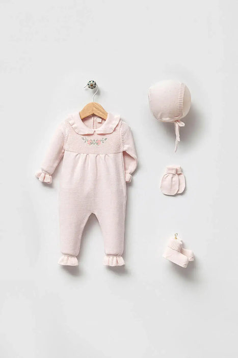 THA Dressing Alicia Pink Newborn Knitwear Coming Home Set (5 pcs)