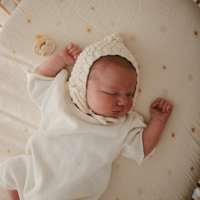 Mushie Extra Soft Muslin Crib Sheet